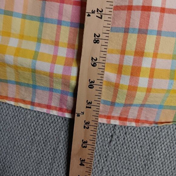 Panhandle Slim Rough Stock Shirt Mens XL Yellow Plaid Western Dress Button Down - Picture 13 of 14